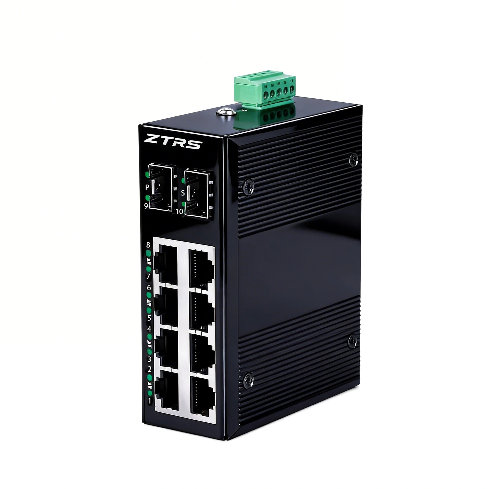 iSW-510-2FX8FT 2-port fiber + 8-port FE industrial switch